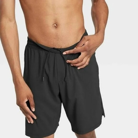 Mens Lined Run Shorts 9" - All In Motion - Black‎ - SIZE XXL - Picture 1 of 3